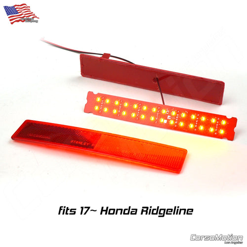 LED rear bumper reflectors for Honda Ridgeline 17 18 19 20 21 22 23 24 | LED PCB BOARD PARTS ONLY