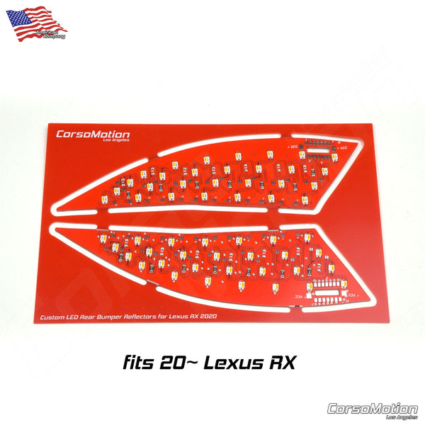 Evan-Fischer Rear Bumper Reflector Set For 2016-2022 Lexus RX350 & RX450h – Left & Right