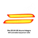 Wifi Sequencer LED rear bumper reflectors for Acura Integra, 23 24 25