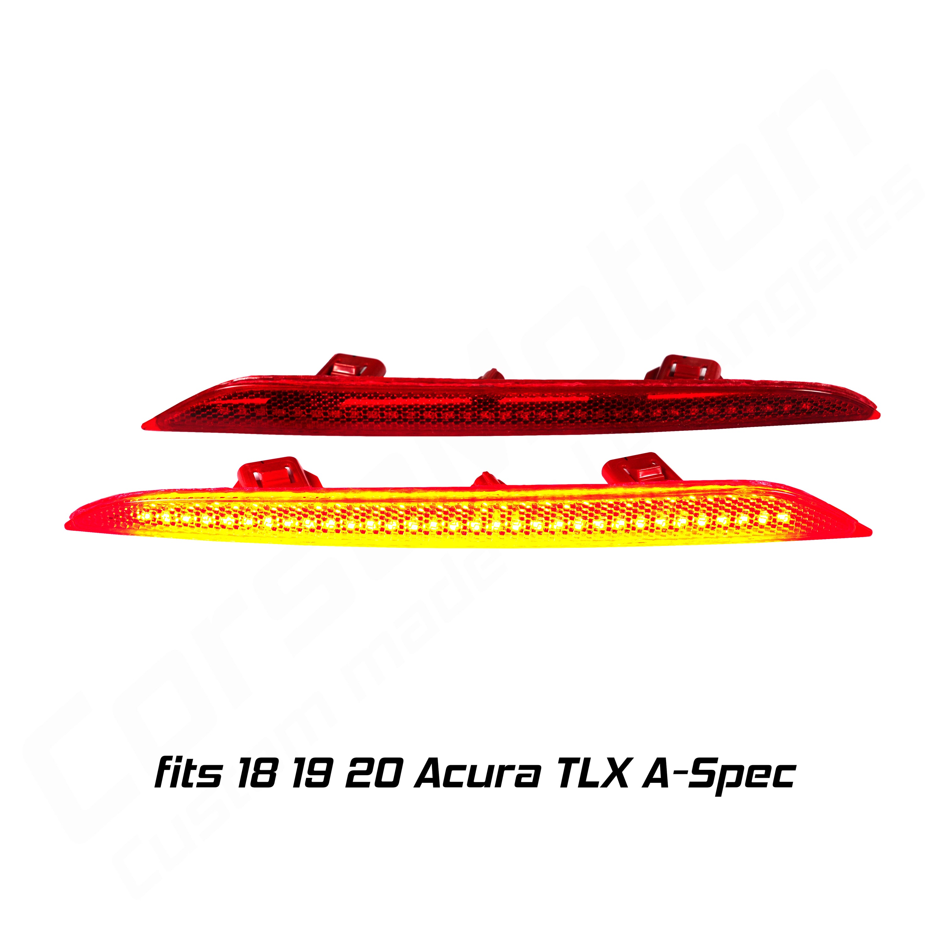 LED rear bumper reflectors for Acura TLX sedan A spec, 18 19 20