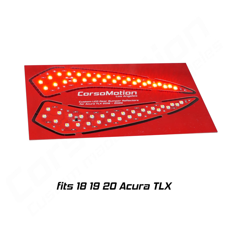 LED rear bumper reflectors for Acura TLX sedan, 18 19 20 | Parts only