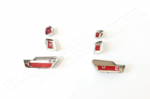 Mercedes Benz B C E GL CLS GLK class, Chrome seat adjustment button switch cover | SET