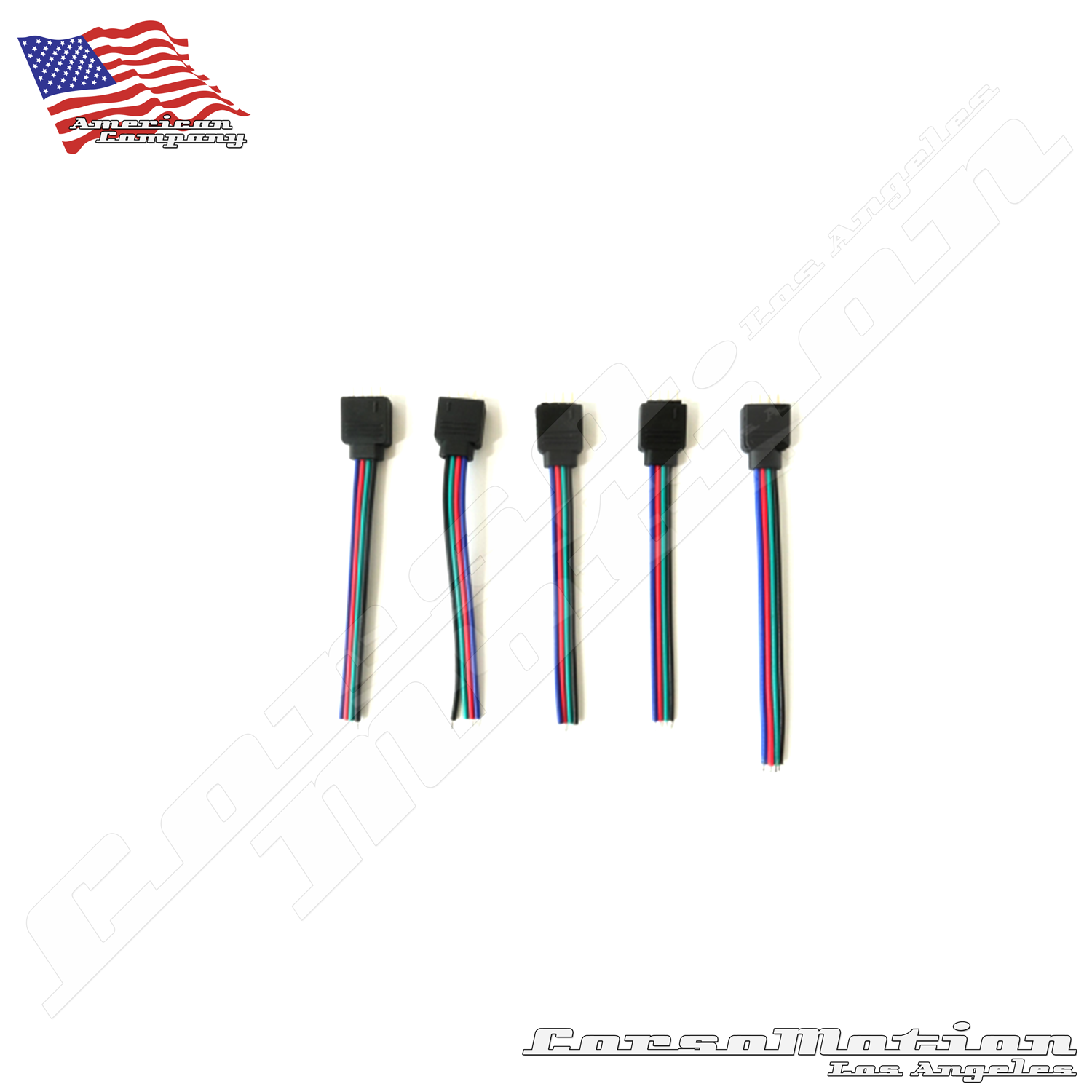 5050 4Pin LED Strip Connector Kit - 10mm RGB LED Connector Kit Includes 32 8ft