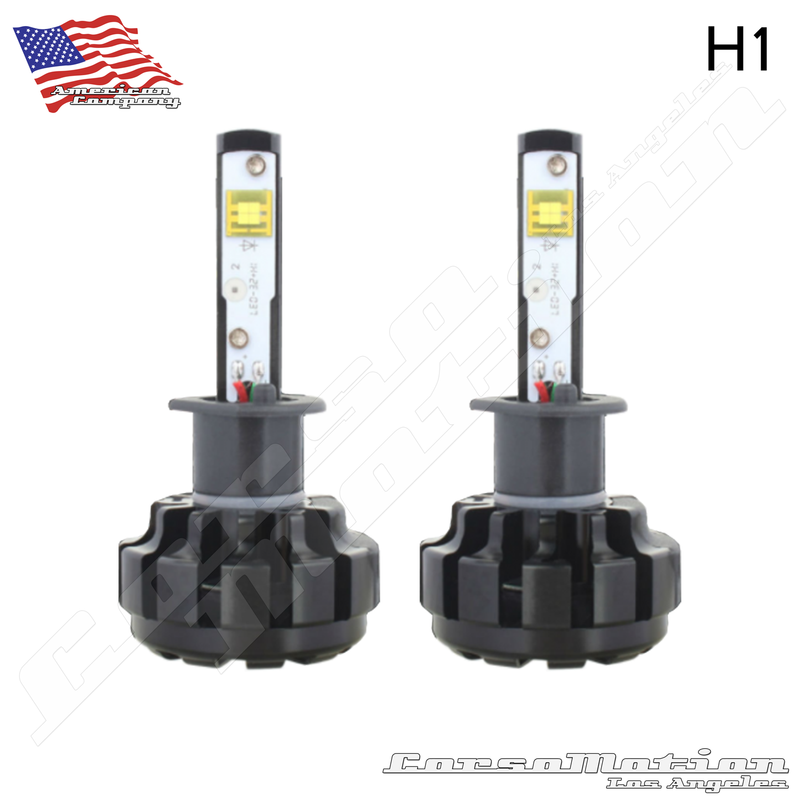 H1 CREE LED Headlights, 60W/Set, 7200LM/Set, 12V 24V | PAIR