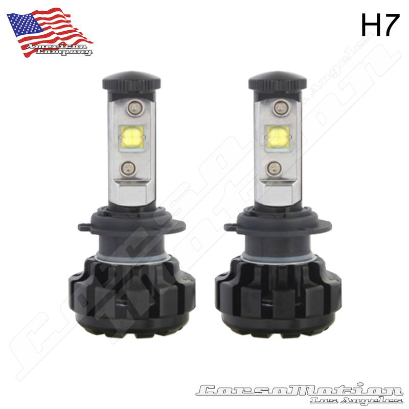 H7 CREE LED Headlights, 60W/Set, 7200LM/Set, 12V 24V | PAIR