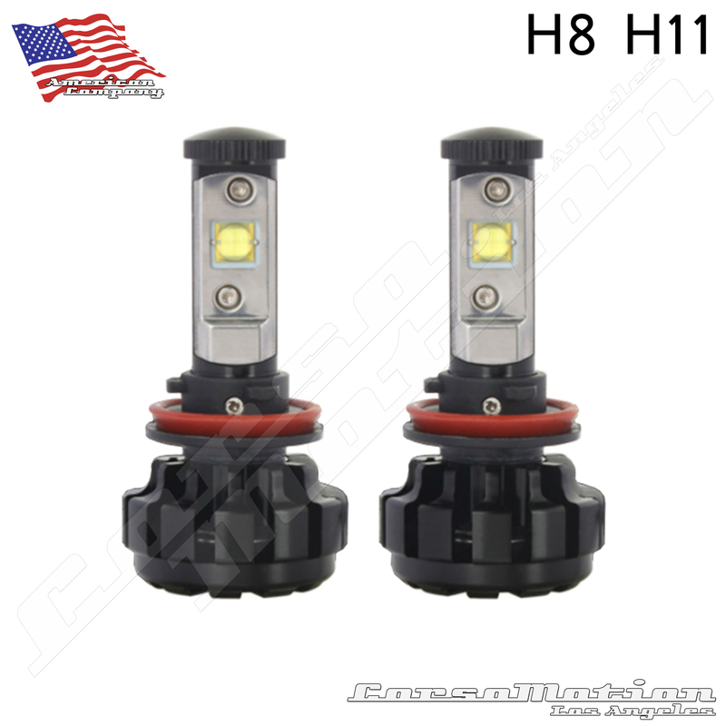 H8 H9 H11 CREE LED Headlights, 60W/Set, 7200LM/Set, 12V 24V | PAIR