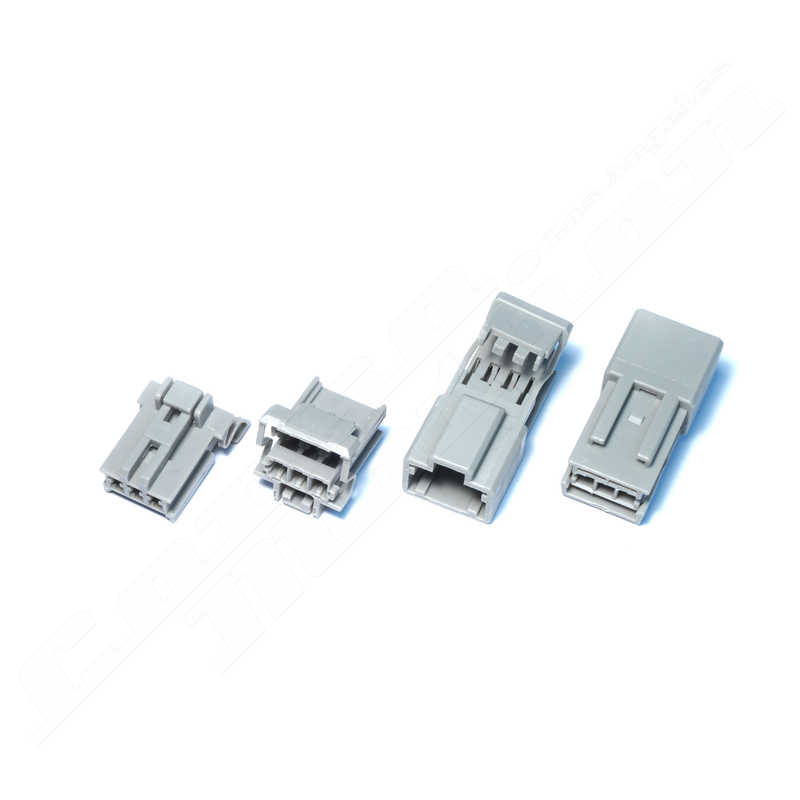Set Male Female 3P 090M 090F GRAY Plugs, Honda taillights harness | 2x Male, 2x Female