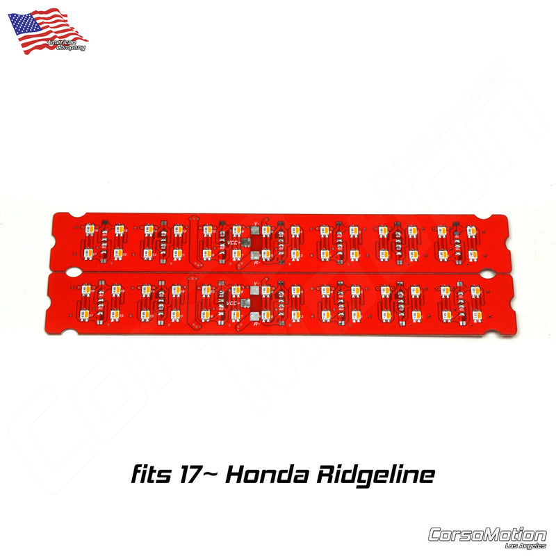 LED rear bumper reflectors for Honda Ridgeline 17 18 19 20 21 22 23