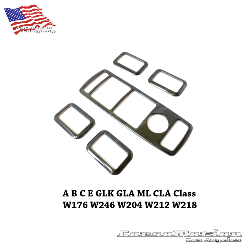 Mercedes Benz A B C E GLK GLA ML CLA Class W176 W246 W204 W212 W218 Door Window Lift Switch Trim Cover Stickers
