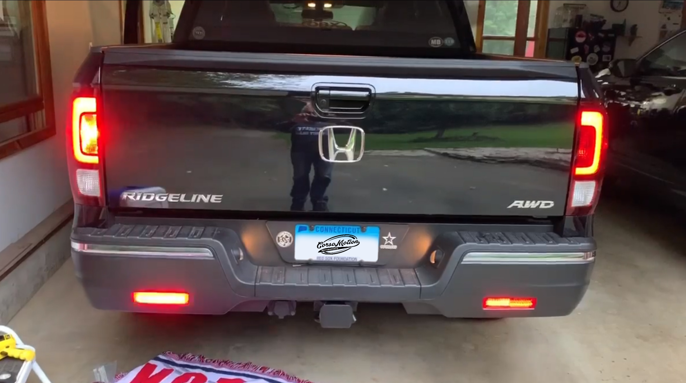 LED rear bumper reflectors for Honda Ridgeline 17 18 19 20 21 22 23 24 ...