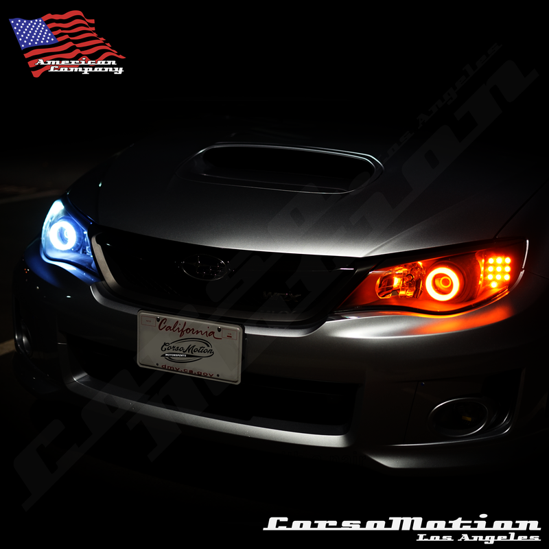 CorsoMotion Subaru Impreza WRX Sti custom LED headlights 08 09 10 11 12 13 14 | PAIR