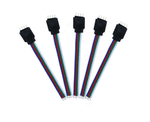 5pcs/Lot 10CM RGB 4pin Male Connector Wire Cable For RGB Led strip 5050 3528,Male Type 4 Pin Needle Connector | 5pcs